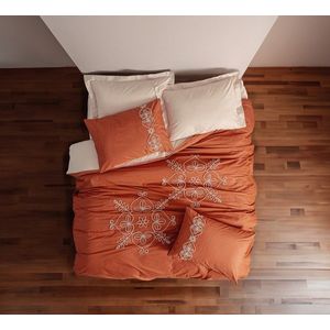 Lenjerie de pat dubla, Tiva - Beige, Cotton Box, Bumbac Ranforce imagine