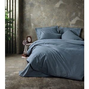Lenjerie de pat dubla, Plain - Anthracite, Cotton Box, Bumbac Ranforce imagine
