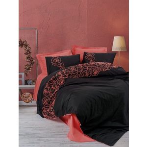 Lenjerie de pat dubla, Rosen - Coral, Cotton Box, Bumbac Ranforce imagine