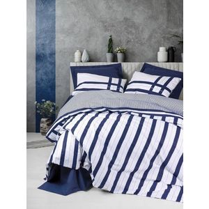 Lenjerie de pat dubla, Nifty - Dark Blue, Cotton Box, Bumbac Ranforce imagine