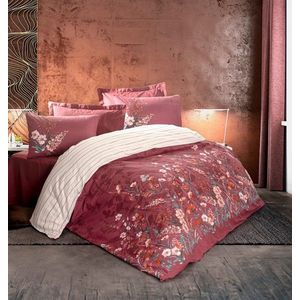 Lenjerie de pat pentru o persoana, Vina - Claret Red, Cotton Box, Bumbac Ranforce imagine