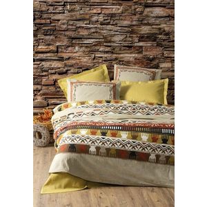 Lenjerie de pat pentru o persoana, Magnus - Mustard, Cotton Box, Bumbac Ranforce imagine
