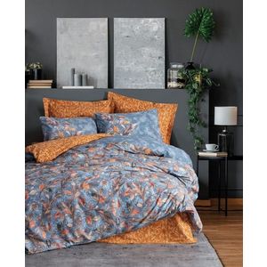 Lenjerie de pat pentru o persoana, Alekra - Mustard, Cotton Box, Bumbac Ranforce imagine