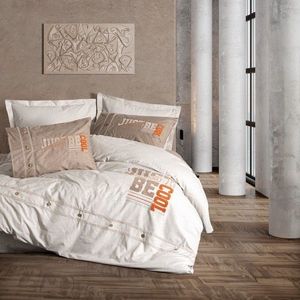Lenjerie de pat pentru o persoana, Cool - Brown, Cotton Box, Bumbac Ranforce imagine