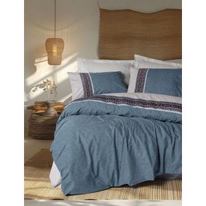 Lenjerie de pat pentru o persoana, Polku - Grey, Cotton Box, Bumbac Ranforce imagine