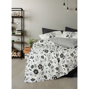 Lenjerie de pat pentru o persoana, Meresa - Black, Cotton Box, Bumbac Ranforce imagine