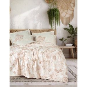 Lenjerie de pat pentru o persoana, Vestige - Beige, Cotton Box, Bumbac Ranforce imagine