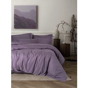 Lenjerie de pat dubla, Craft - Plum, Cotton Box, Lyocell/Bumbac imagine