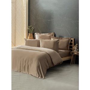 Lenjerie de pat dubla, Silky - Beige, Cotton Box, Lyocell/Bumbac imagine