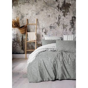 Lenjerie de pat dubla, Patara - Grey, Cotton Box, Bumbac Ranforce imagine