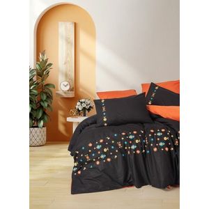 Lenjerie de pat dubla, Liker - Tile Red, Cotton Box, Bumbac Ranforce imagine