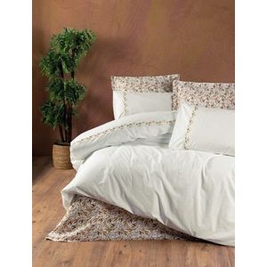 Lenjerie de pat dubla, Polite - Cinnamon, Cotton Box, Bumbac imagine