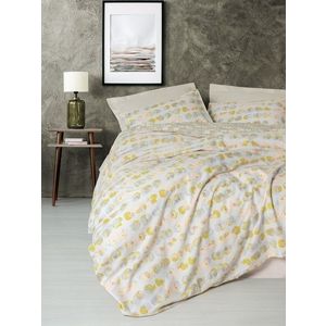 Lenjerie de pat dubla, Jocus - Beige, Cotton Box, Bumbac Ranforce imagine