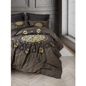 Lenjerie de pat dubla, Togay - Anthracite, Cotton Box, Bumbac Satinat imagine