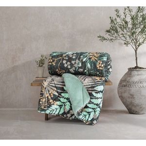 Pilota dubla, Velvet - Clorasa Mint, Cotton Box, Poliester imagine