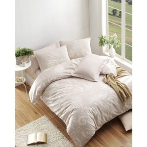 Lenjerie de pat dubla, Kraliçe - Mink, EnLora Home, 65% bumbac/35% poliester imagine