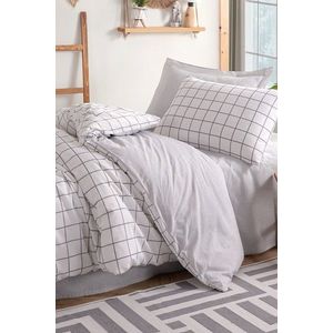 Lenjerie de pat pentru o persoana, Artus - Grey, Eponj Home, 65% bumbac/35% poliester imagine