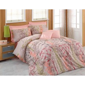 Lenjerie de pat dubla 3 piese, Urla, Eponj Home, 65% bumbac/35% poliester imagine