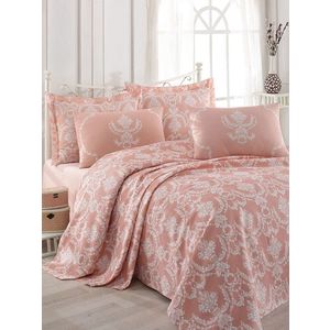 Set cuvertura pique Single, Pure - Powder v2, EnLora Home, Bumbac imagine