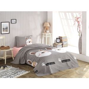 Set cuvertura pique Single, Tavşancık, Eponj Home, Bumbac imagine