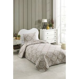 Set cuvertura Single 160x220 cm, 2 piese, Post - Brown, Eponj Home, 65% bumbac/35% poliester imagine