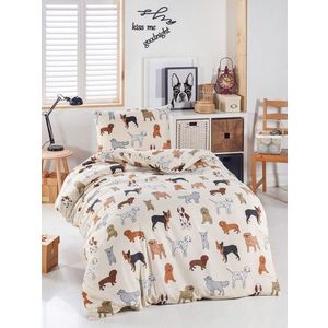 Lenjerie de pat pentru o persoana 2 piese, Havhav, Eponj Home, 65% bumbac/35% poliester imagine