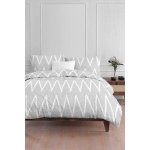 Lenjerie de pat pentru o persoana 2 piese, Olivia - Grey, Eponj Home, 65% bumbac/35% poliester imagine