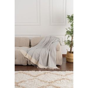 Cuvertura de pat, Baliksirti - Grey, PestemalLand, 90% bumbac / 10% poliester imagine