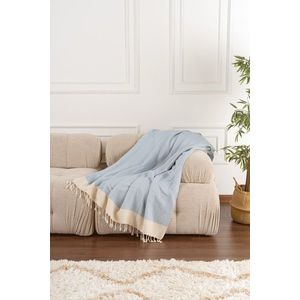 Cuvertura de pat, Baliksirti - Light Blue, PestemalLand, 90% bumbac / 10% poliester imagine