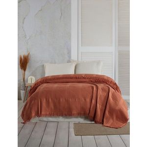 Cuvertura matlasata dubla, Sirius - Tile Red, Şaheser, Bumbac imagine