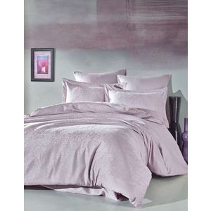 Lenjerie de pat dubla, Lucio - Lilac, Şaheser, Bumbac Satinat imagine