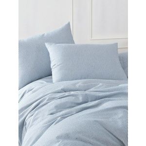 Lenjerie de pat dubla 3 piese, Lizbon - Blue, EnLora Home, 70% bumbac/30% poliester imagine