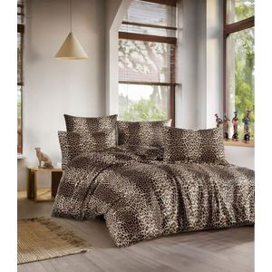 Lenjerie de pat dubla, Leopard, Pearl Home, 50% bumbac / 50% poliester imagine