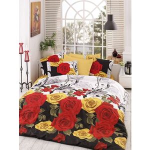 Lenjerie de pat dubla, Bionca Perla - Yellow, Pearl Home, Bumbac Ranforce imagine