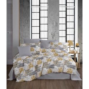 Lenjerie de pat pentru o persoana, Serra - Grey, Pearl Home, Bumbac Ranforce imagine