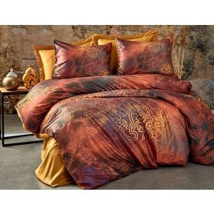 Lenjerie de pat dubla 3 piese, Rue, Pearl Home, Poliester Satinat imagine