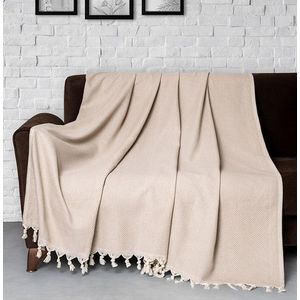 Cuvertura de pat, Trendy - Beige (300), DC Home, Bumbac imagine
