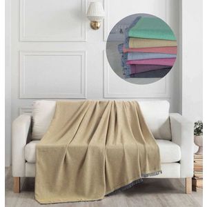 Cuvertura de pat, Elite - Mustard, DC Home, Bumbac imagine