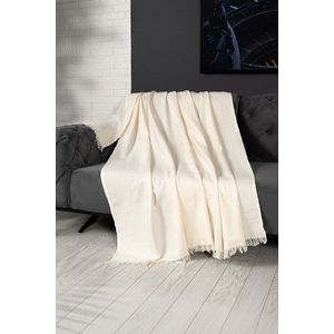 Cuvertura de pat, Alinda - Cream (170 x 230), DC Home, Bumbac imagine