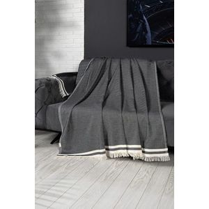 Cuvertura de pat, Alinda - Anthracite (170 x 230), DC Home, Bumbac imagine