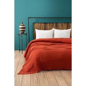 Cuvertura matlasata dubla, Muslin - Tile Red (220 x 250), DC Home, Bumbac imagine