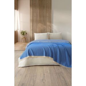 Cuvertura matlasata dubla, Diamonds - Blue, DC Home, Bumbac imagine