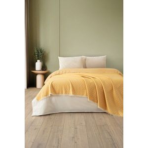 Cuvertura matlasata dubla, Lapis - Mustard, DC Home, Bumbac imagine