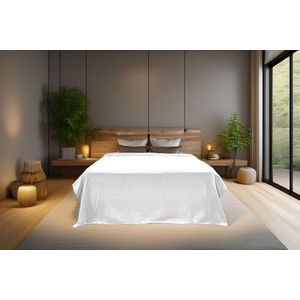 Cuvertura matlasata dubla, Hasır - White, ICF Bedroom, Bumbac imagine