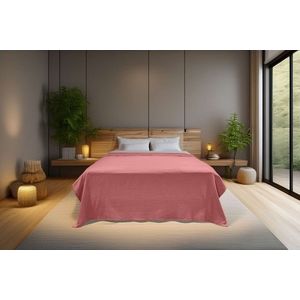 Cuvertura matlasata dubla, Hasır - Pink, ICF Bedroom, Bumbac imagine