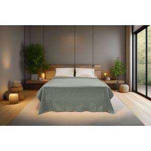 Cuvertura matlasata dubla, Hasır - Mint, ICF Bedroom, Bumbac imagine