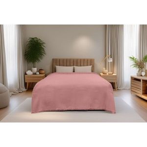 Cuvertura matlasata dubla, Waffle - Pink, ICF Bedroom, Bumbac imagine