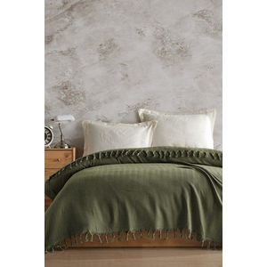 Cuvertura matlasata dubla, Berlino - Khaki, Viaden, Bumbac reciclat imagine