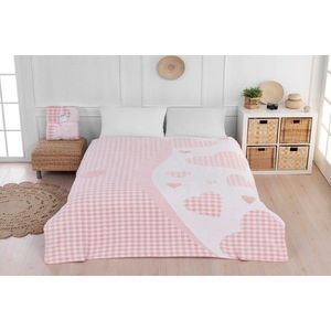 Patura Double, Cotton Bella - Pink, Dinarsu, 60% bumbac/30% acril/10% poliester imagine