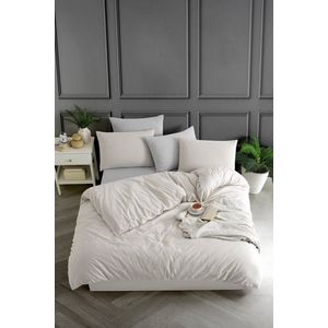 Lenjerie de pat pentru o persoana, Yarn Dyed - Beige, Tabu Home, 70% bumbac/30% poliester imagine